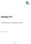 Horizon TV. Entgeltbestimmungen und Leistungsbeschreibungen. Gültig ab 13. Jänner Seite 1 von 10
