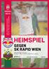 Gegen SK Rapid Wien. Heimspiel #210 DES FC RED BULL SALZBURG DAS STADIONMAGAZIN