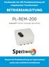 Handsender für LED-Poolbeleuchtung mit eingebautem Transformator BETRIEBSANLEITUNG PL-REM-200