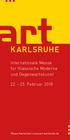KARLSRUHE. Internationale Messe für Klassische Moderne und Gegenwartskunst Februar Messe Karlsruhe