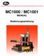 MC1000 / MC1001 MANUAL. Bedienungsanleitung