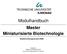 Modulhandbuch Master Miniaturisierte Biotechnologie