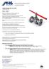 ARGUS Flanged ball valve HK35 Technical data sheet