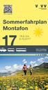 Sommerfahrplan Montafon