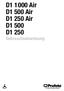 D Air D1 500 Air D1 250 Air D1 500 D Gebrauchsanweisung