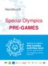 Handbuch. Special Olympics PRE-GAMES