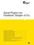 Social Plugins von Facebook, Google+ & Co.