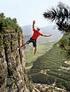 Catch the Line Lukas Irmler auf der 300 Meter hohen Highline an der Limaròwand beim Gardasee