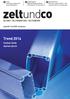 zeltundco Trend 2014 Carbon-Zelte starten durch ZELTBAU * ZELTVERMIETUNG * ZELTZUBEHÖR Ausgabe 5/2013 * Preis 4.50 EURO *