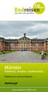 Münster. historisch, modern, facettenreich...  Radtouren in und um Münster