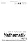 ESA Mathematik Heft (c) MSB. Zentrale Abschlussarbeit Erster allgemeinbildender Schulabschluss