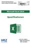 Microsoft Excel 2016 Spezifikationen