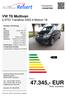 47.345,- EUR MwSt. ausweisbar. VW T6 Multivan 2,0TDi Trendline DSG 4-Motion 18. Preis: