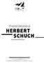 PIANOMANIA HERBERT SCHUCH 26. NOVEMBER 2017 ELBPHILHARMONIE KLEINER SAAL