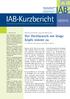 IAB Kurzbericht. Aktuelle Analysen und Kommentare aus dem Institut für Arbeitsmarkt- und Berufsforschung