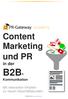 Content Marketing und PR. in der B2B- Kommunikation. Mit relevanten Inhalten zu neuen Geschäftskunden. ADENION 2014