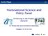 Transnational Science and Policy Panel