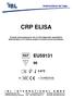 CRP ELISA. Enzyme immunoassay for the in-vitro-diagnostic quantitative determination of C-reactive protein in human serum and plasma.