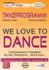 DANCE TANZPROGRAMM WE LOVE TO. Probetraining jetzt unter  Turniertanzsport, Freizeittanz, Hip Hop, Streetdance, Jazz & more...