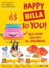 HAPPY. toyou! BILLA feiert 2018 den 65. Geburtstag! Angebote gültig von Do., 4. Jänner bis Mi., 10. Jänner 2018