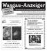 Wasgau-Anzeiger JAZZ-SOIREE MARINA & THE KATS. mit den amtlichen Bekanntmachungen. Wochenblatt für die Verbandsgemeinde Dahner Felsenland
