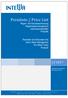 Preisliste / Price List Regen- und Grauwassernutzung Regenwassermanagement Löschwasserbehälter Produkte