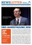 Newsletter. SNO-Jahrestagung Save the Date! 13. Mai 2017
