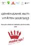 GEMEINSAME AKTI- VITÄTEN 2018/2019 FRAUENVEREINE OBERER SEMPACHER- SEE