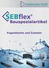 SEBflex Beschichtete Fugenbleche nach WU-Richtlinie