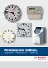 Uhrenprogramm von Bosch. Hauptuhren Nebenuhren Funkuhren