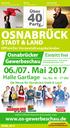 Ü40-Party Alando Palais OSNABRÜCK. Offizieller Veranstaltungskalender. ./. Mai 201. Die Messe für Osnabrück Stadt & Land