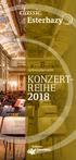 Jahresübersicht KONZERT- REIHE 2018