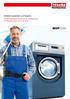 Perfekte Sauberkeit und Hygiene. Die MOPSTAR-Waschmaschinen für die Gebäudereinigung und Beladungsmengen von 6,5 bis 20 kg