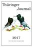 Thüringer Journal. des SV der Züchter Thüringer Kröpfer