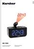 DE EN UR 1120 Uhrenradio mit Projektion Bedienungsanleitung Projection Clock Radio User Manual