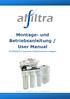 Montage- und Betriebsanleitung / User Manual FILTRASELECT Supreme Umkehrosmose-Anlagen