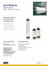 Eco130 Serie. Mitteldruckfilter Max l/min - 30 bar. Modulares System für industrielle Einsatzbereiche. Einsatzbereiche: Ansprechpartner: