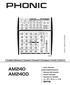 AM240 AM240D. User's Manual Benutzerhandbuch Manual del Usuario Mode d'emploi Manual do Usuário ユーザーズマニュアル使用手册