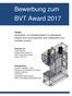 Bewerbung zum BVT Award 2017