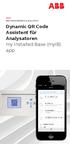ABB MEASUREMENT & ANALYTICS. Dynamic QR Code Assistent für Analysatoren my Installed Base (myib) app