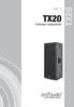 TX20 TX20. Fullrange-Lautsprecher. Handbuch 1.1 DE