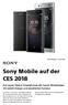 Sony Mobile auf der CES 2018