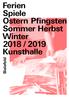 Ferien Spiele Ostern Pfingsten Sommer Herbst Winter 2018 / 2019 Kunsthalle. Bielefeld