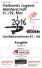 Sonntag, 22. Mai 2016 Preis CHF 2.-- Rangliste K3 & K4. Hauptsponsor. Avanti Bau GmbH, Aarau. Co-Sponsoren