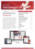 messenger.ch MEDIADATEN 2017 Charakteristik Werbekanäle und Zielgruppe 2 Werbeformate 3 Anzeigen im PDF 4
