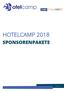 HOTELCAMP 2018 SPONSORENPAKETE SEITE 1 VON 5