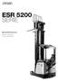 ESR 5200 SERIE. Spezifikationen Elektro-Fahrersitz- Schubmaststapler