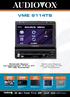 VME VME 9114TS. Multimedia Receiver mit motorisiertem 17.8 cm (7 ) TFT LCD Touchscreen. Multimedia Receiver with motorized 7 TFT LCD Touchscreen