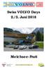 Swiss VOLVO Days. 2./3. Juni 2018