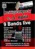 9 Bands live. Sa. 5. April. rockt die Stadt